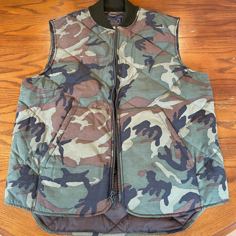 J. Crew Camo Vest